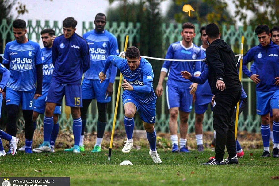 Arsham is practising with Esteghlal's adults team