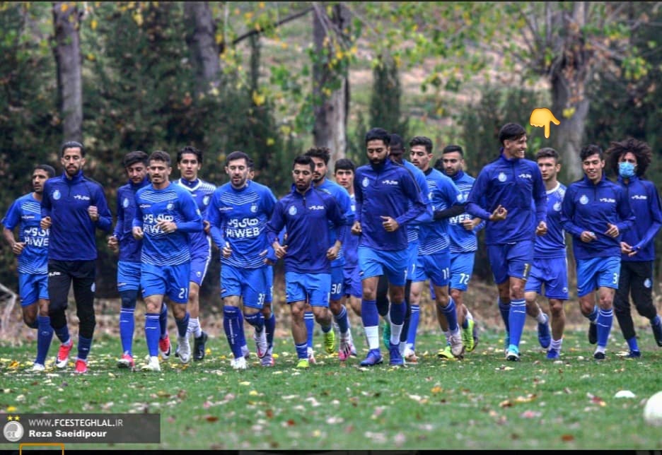 Arsham is practising with Esteghlal's adults team
